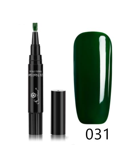 Title 60, 3 In 1 Gel Nail Varnish Pen Glitter One Step Na...