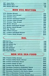 Mani Palace menu 1