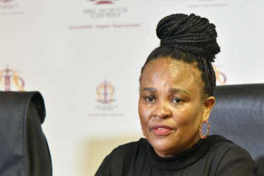 The apex court upheld the ruling of the Western Cape High Court for public protector Busisiwe Mkhwebane to have legal representation during the hearing. File image