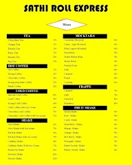 Sathi Roll Express menu 1