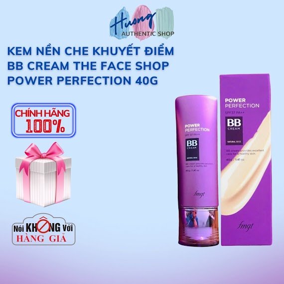 Kem Nền Che Khuyết Điểm Bb Cream The Face Shop Power Perfection 40G Spf37 Pa++ Hàn Quốc - Cosmentic_Store