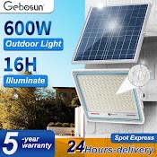 Đèn Năng Lượng Mặt Trời Gebosun 300W 600W Solar Light - Pin Sạc Trọn Dời