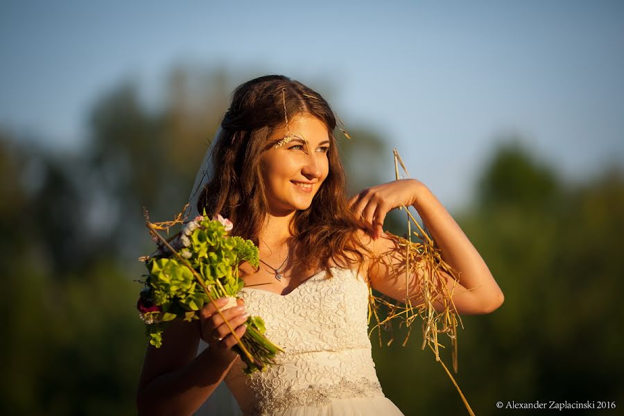 Wedding photographer Aleksandr Zaplacinski (zaplacinski). Photo of 26 August 2016