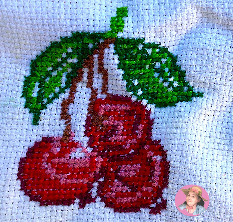 fruit in cross stitch 