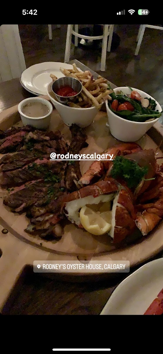 Gluten free steak & seafood