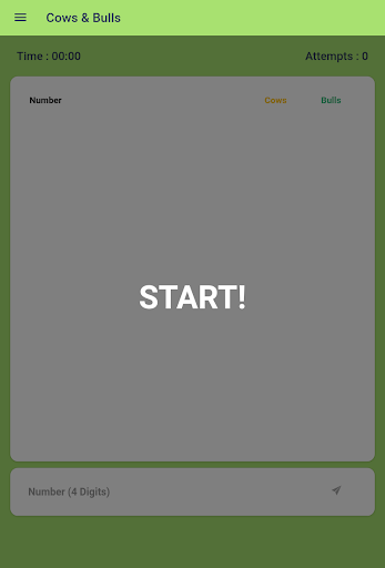 Cows and Bulls - Guess Numbers