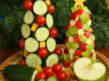 Vegetable Christmas Tree