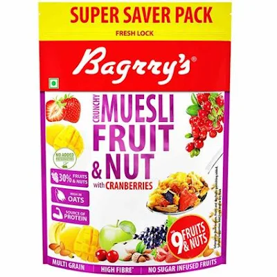 Bagrrys Fruit&Nut Musli - 750 gm