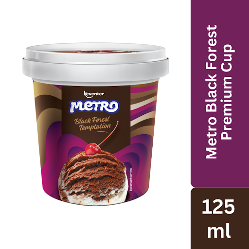 BLACK FOREST TEMPTATION CUP ICE CREAM (SERVING 125 ML)