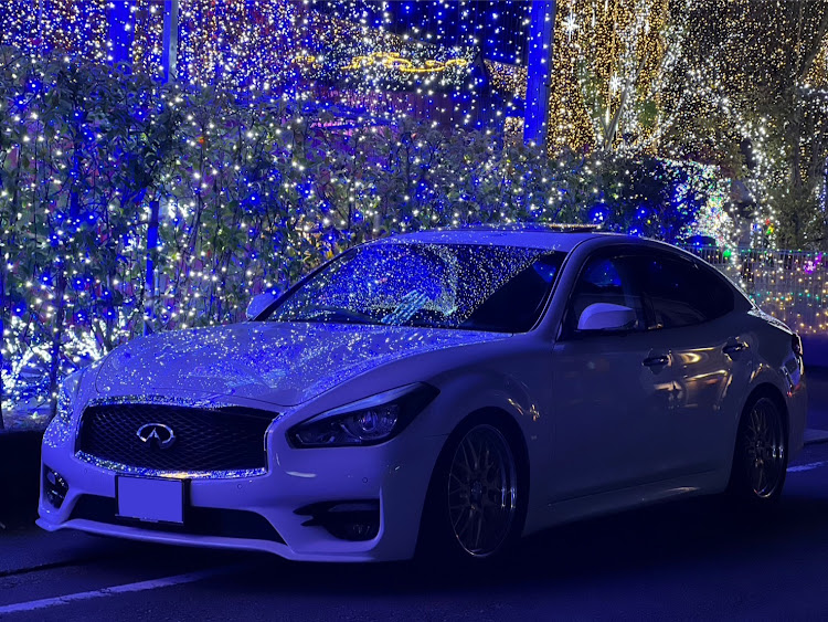 フーガのイルミネーションと愛車・車好き女子・#高知県・水車亭のイルミネーションに関するカスタム事例の投稿画像5枚目