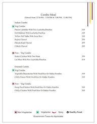 Grand Chanakya menu 3