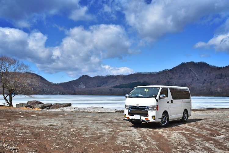 レジアスエースバンのvanlife・御朱印・群馬県・車中泊・金銀パールプレゼントに関するカスタム事例の投稿画像1枚目