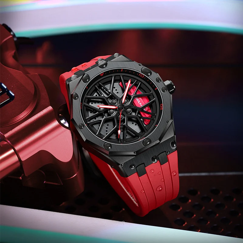 Title 7, Reloj de rueda hueca forjado para hombre resist...
