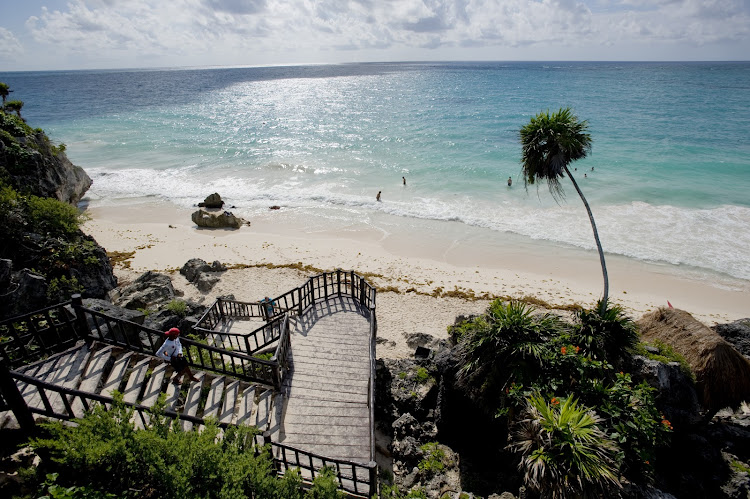 There are three choices for getting around the sprawling archaeological complex at Cobá: pedicabs, bicycle or foot.