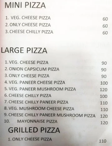 Kings Fast Food Corner menu 