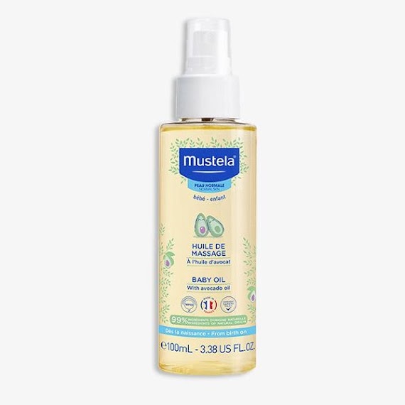 Dầu Massage Cho Trẻ Sơ Sinh & Em Bé Mustela Baby Oil Mustela 100Ml