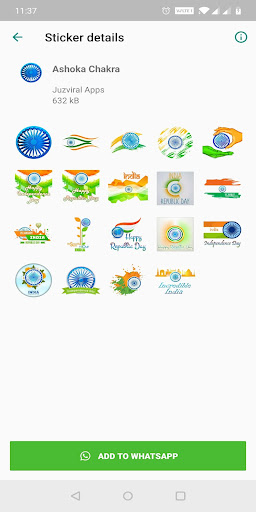 प्रजासत्ताक दिवस स्टिकर Republic Day Stickers