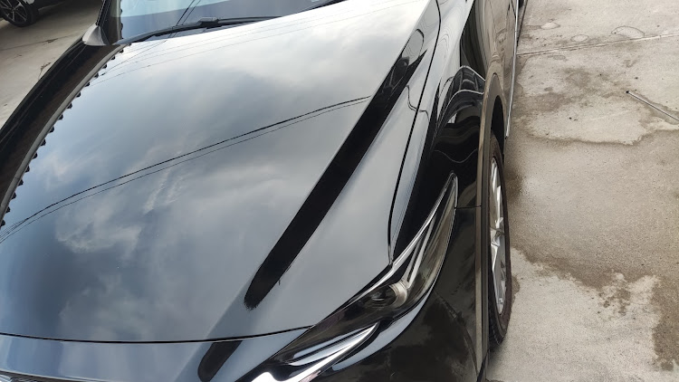 CX-8のcx-8・ジェットブラックマイカ・mazder・洗車・ブラックサンダーに関するカスタム事例の投稿画像5枚目