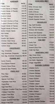 Kranthi Bar And Restaurant menu 6