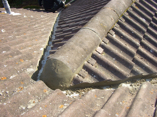 Ridge tile relayed