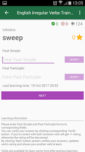 English Irregular Verbs Conjugation Trainer(圖3)-速報App