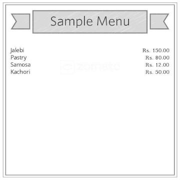 Bikaner Sweets menu 