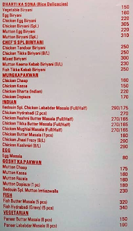 Bedouin - Sher e Bengal menu 5