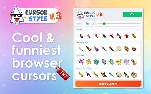 Cursor style - custom cursor for your browser