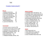 Faizan Food Court menu 2