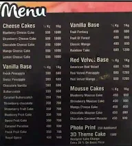 Cake Adda menu 1