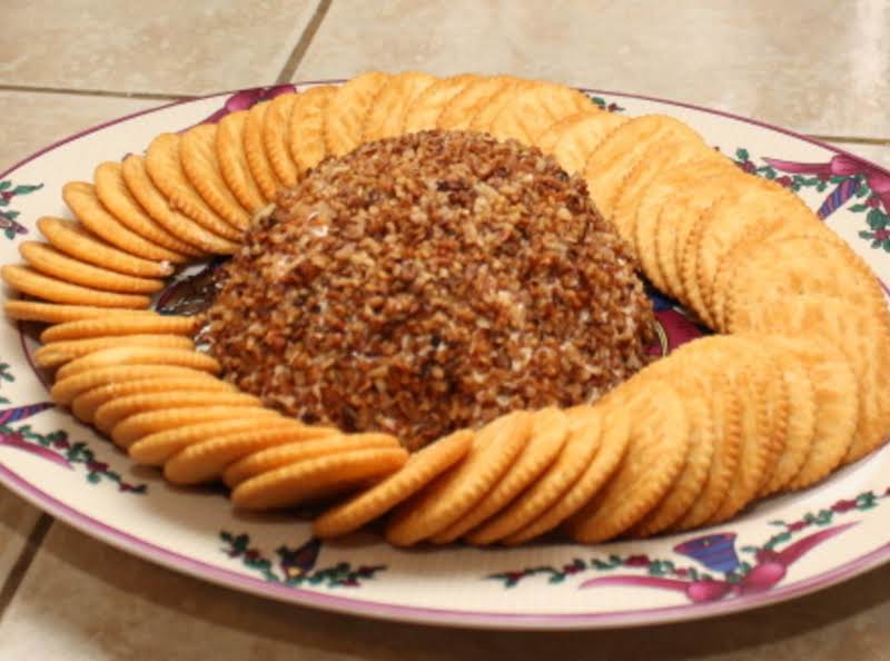 Cranberry Orange Cheese Ball W/ Caramelized Pecans