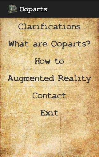 OOPArts Augmented Reality