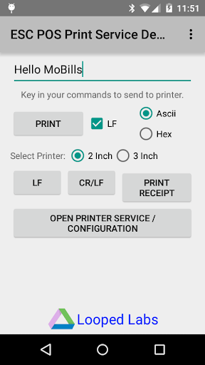 ESC POS Print Service Demo