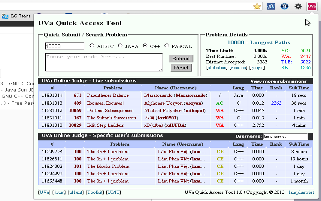 UVa Quick Access Tool Preview image 0