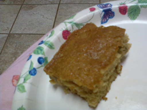 This is a pic of the 'Blond Brownies' I made today.