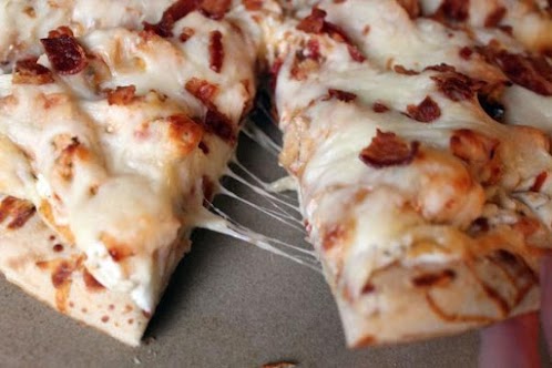 Click Here for Recipe: Chicken Bacon Ranch Pizza