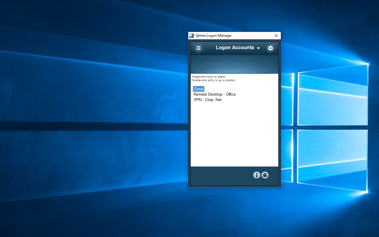 Sphinx Logon Manager Extension Preview image 0