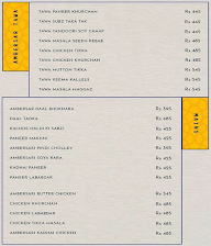 Ambersar By Enoki menu 3