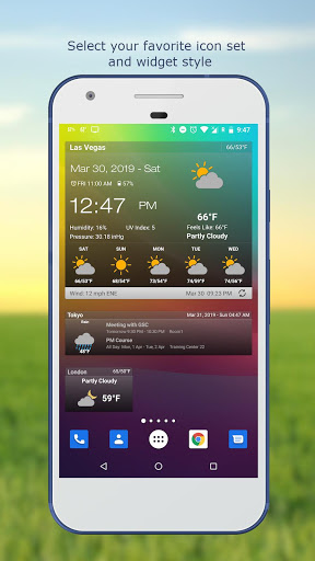 Screenshot Weather & Clock Widget