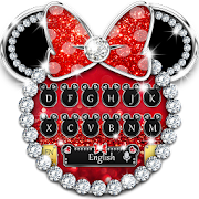 Mickey Bowknot Diamond keyboard  Icon