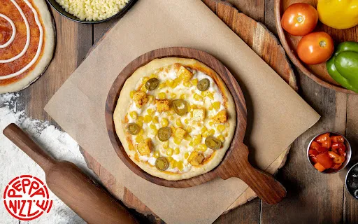 Jalapenos Sweet Corn And Paneer Pizza (7 Inches)