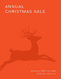 Annual Christmas Sale - Poster item