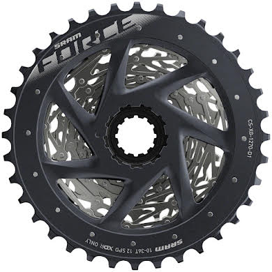 SRAM Force AXS XG-1270 Cassette - 12-Speed Silver For XDR Driver Body D1 alternate image 1