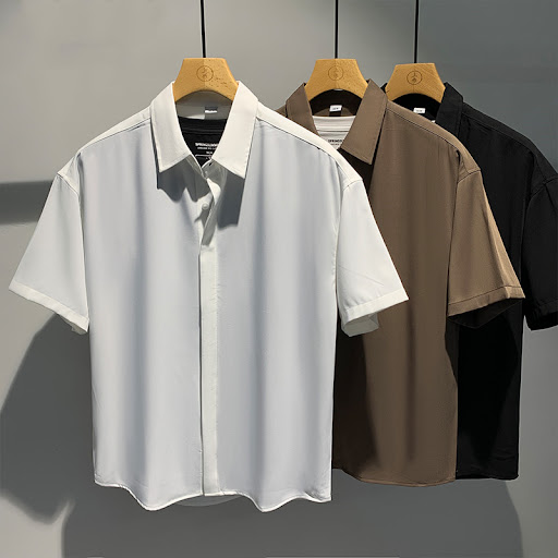 Title 8, Mens Drape Feel Non-Iron Short Sleeve Shirt in...
