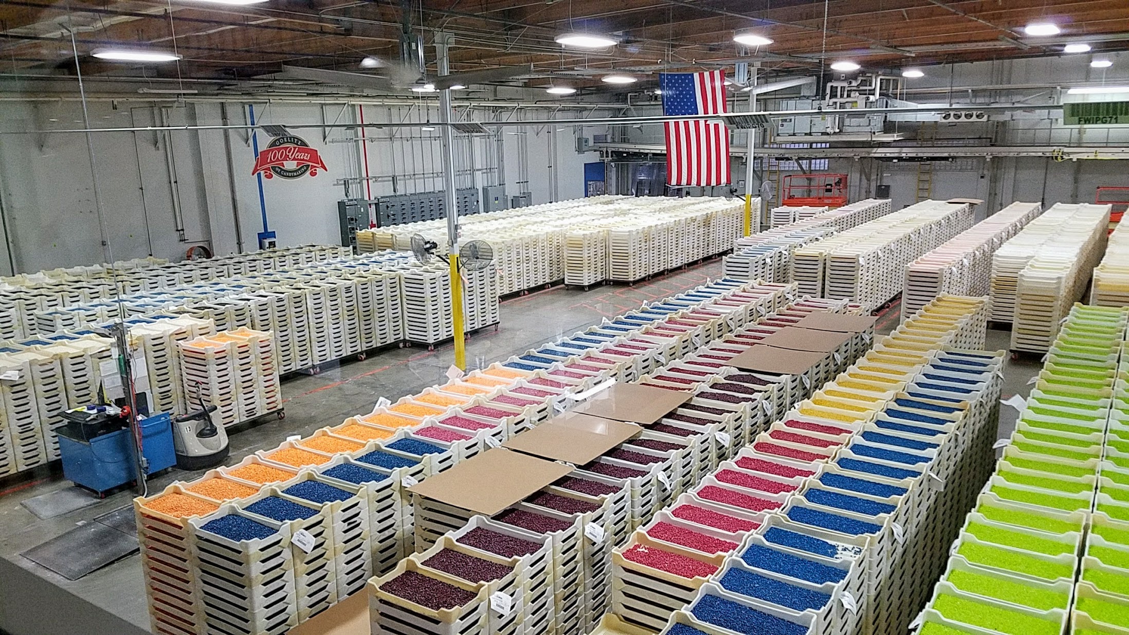 Jelly Belly Factory Tour in Fairfield, California: the rainbow of 50 flavors and more of Jelly Belly