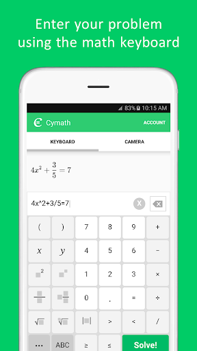 Cymath - Math Problem Solver screenshot #2