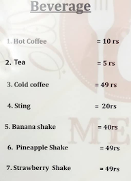 The Silver Cafe menu 1