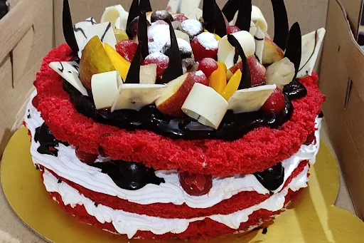 Red Velvet Fruit Cake [500 Grams]