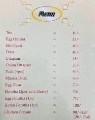 Chennai Special menu 1