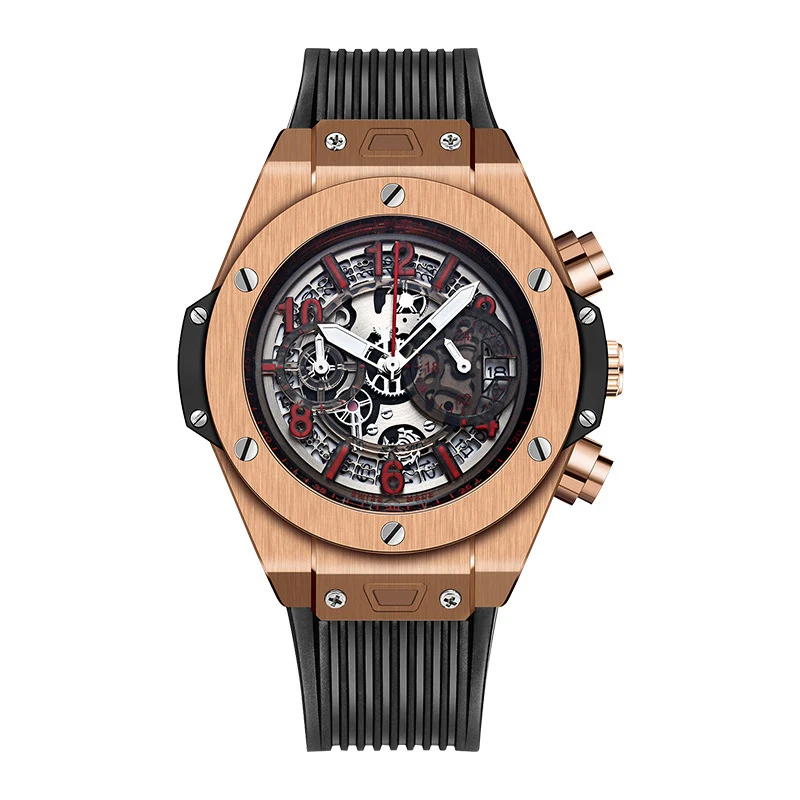 Title 5, Herenhorloge sport siliconen mode kalender quar...